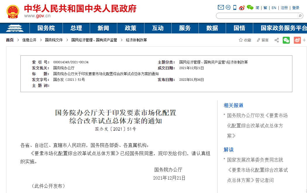 政策解讀‖着力探索提高(gāo)土地要素配置•建立數(shù)據要素流通(tōng)規則•健全要素市場(chǎng)治理(lǐ)